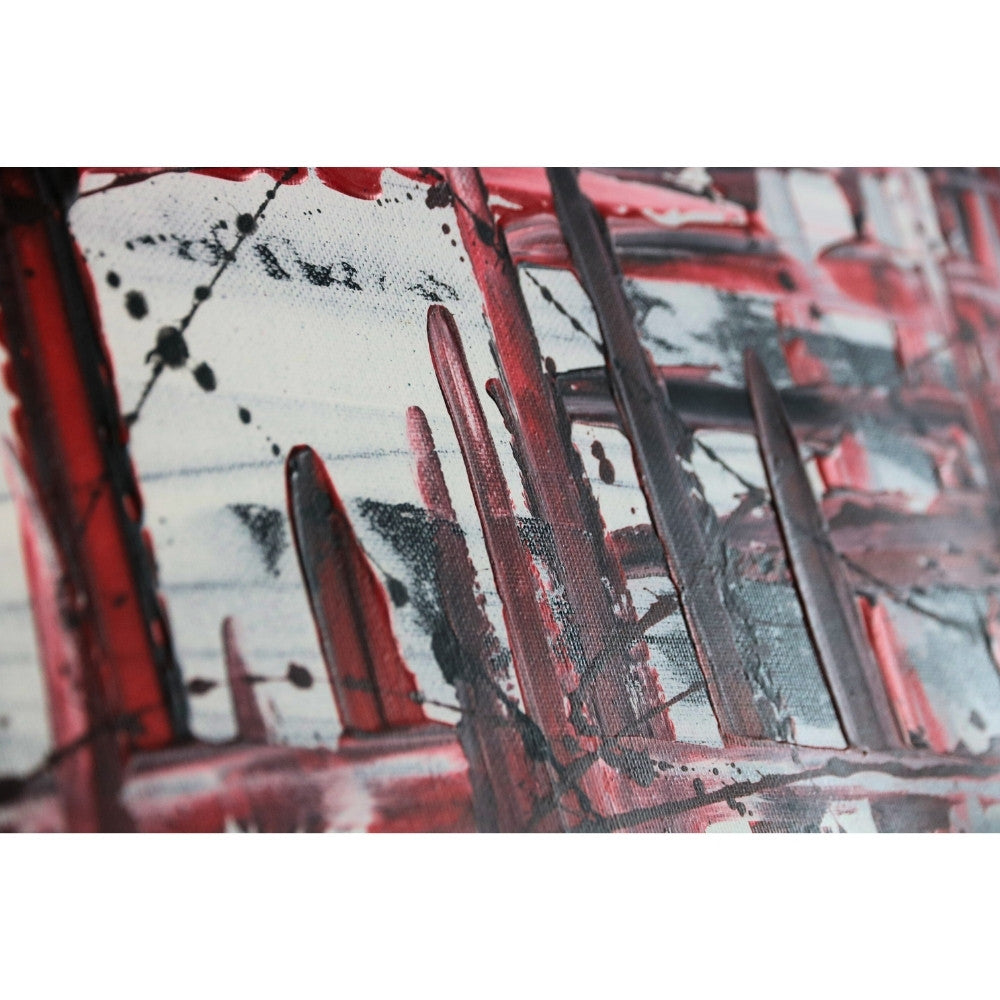 Acrylbild Ruf des Zorns Detailaufnahme von der Seite