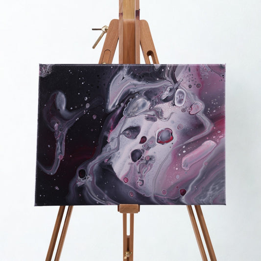 Acrylic Pouring Bild Galaktische Strömung 40cm x 30cm