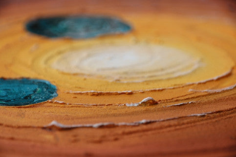 Handgemaltes Acrylbild auf Leinwand mit Struktur