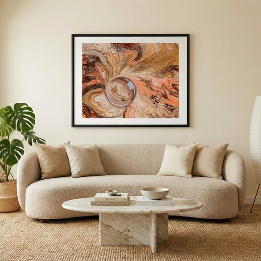 Kunstdruck Poster "Fließende Dimensionen"