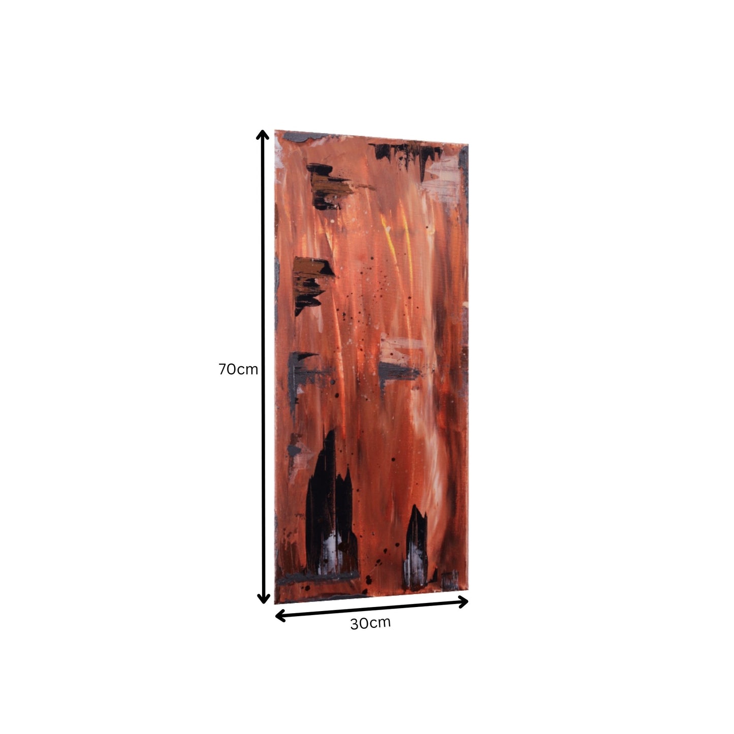 Strukturbild in braunen Farben Abmessungen