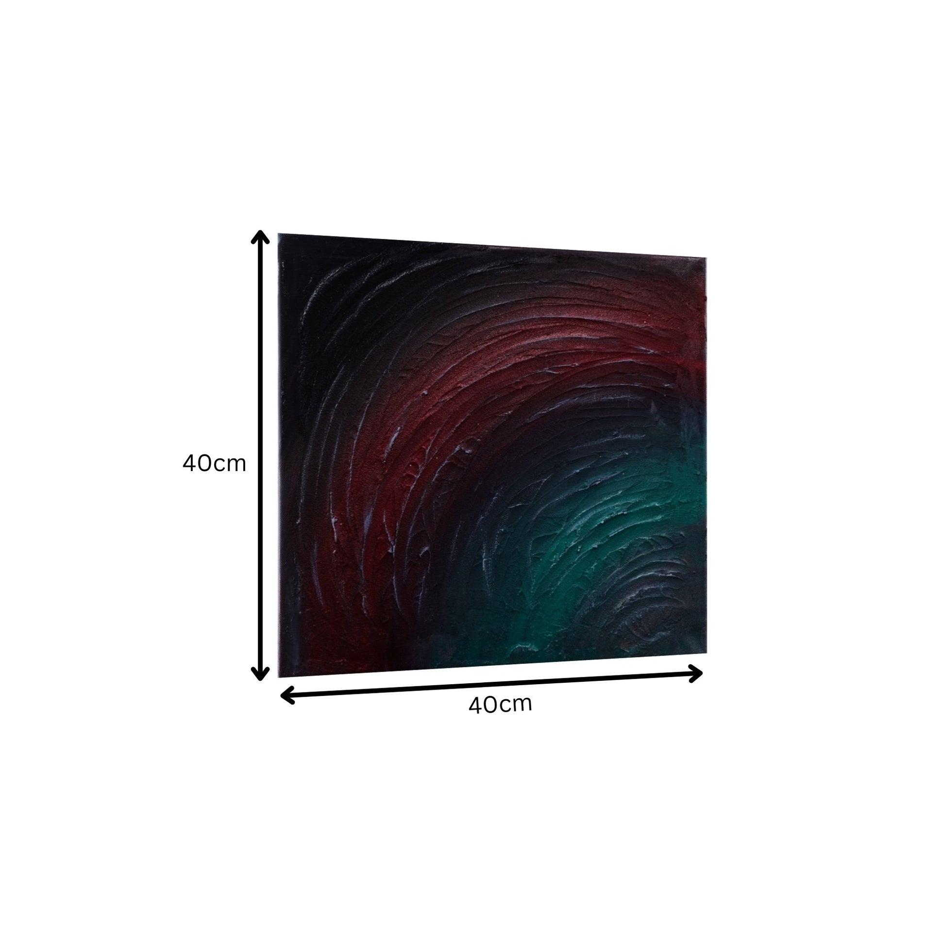 Strukturbild mit Wellen in schwarz rot und grün Abmessungen