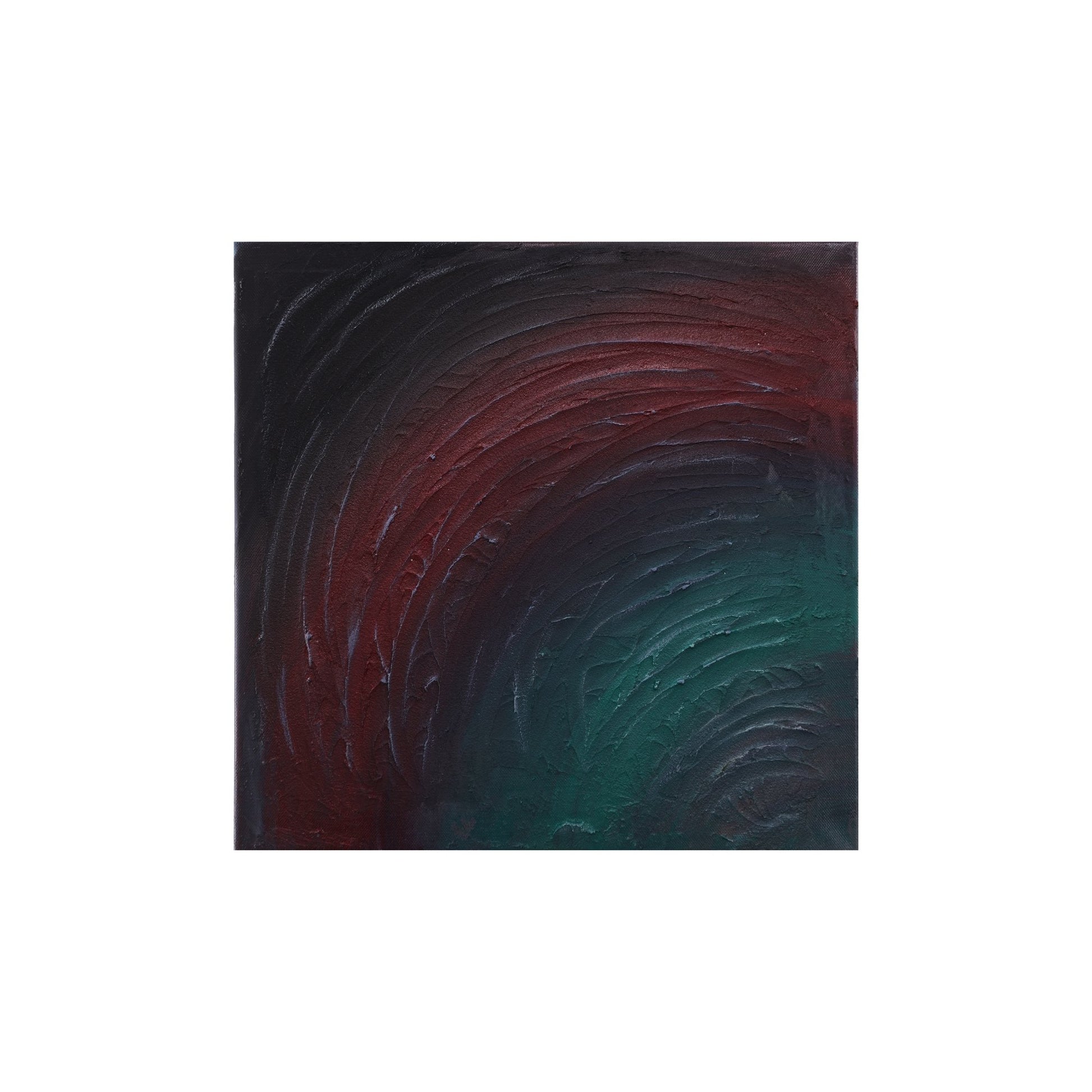 Strukturbild mit Wellen in schwarz rot und grün freigestellt