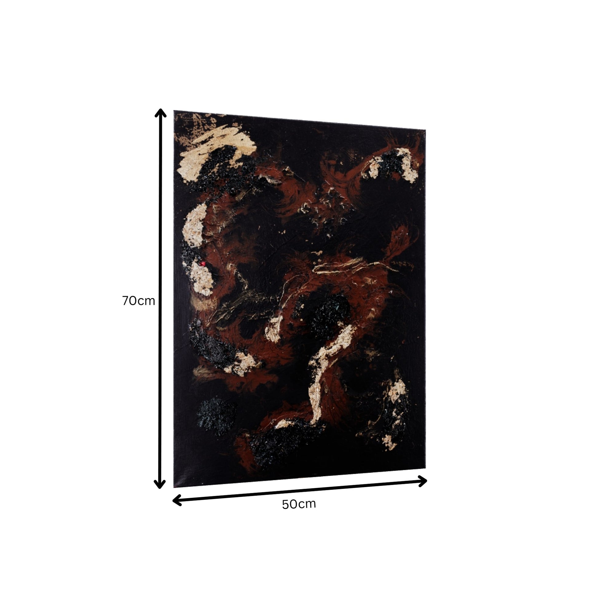 Strukturbild in erdigen Farben Abmessungen