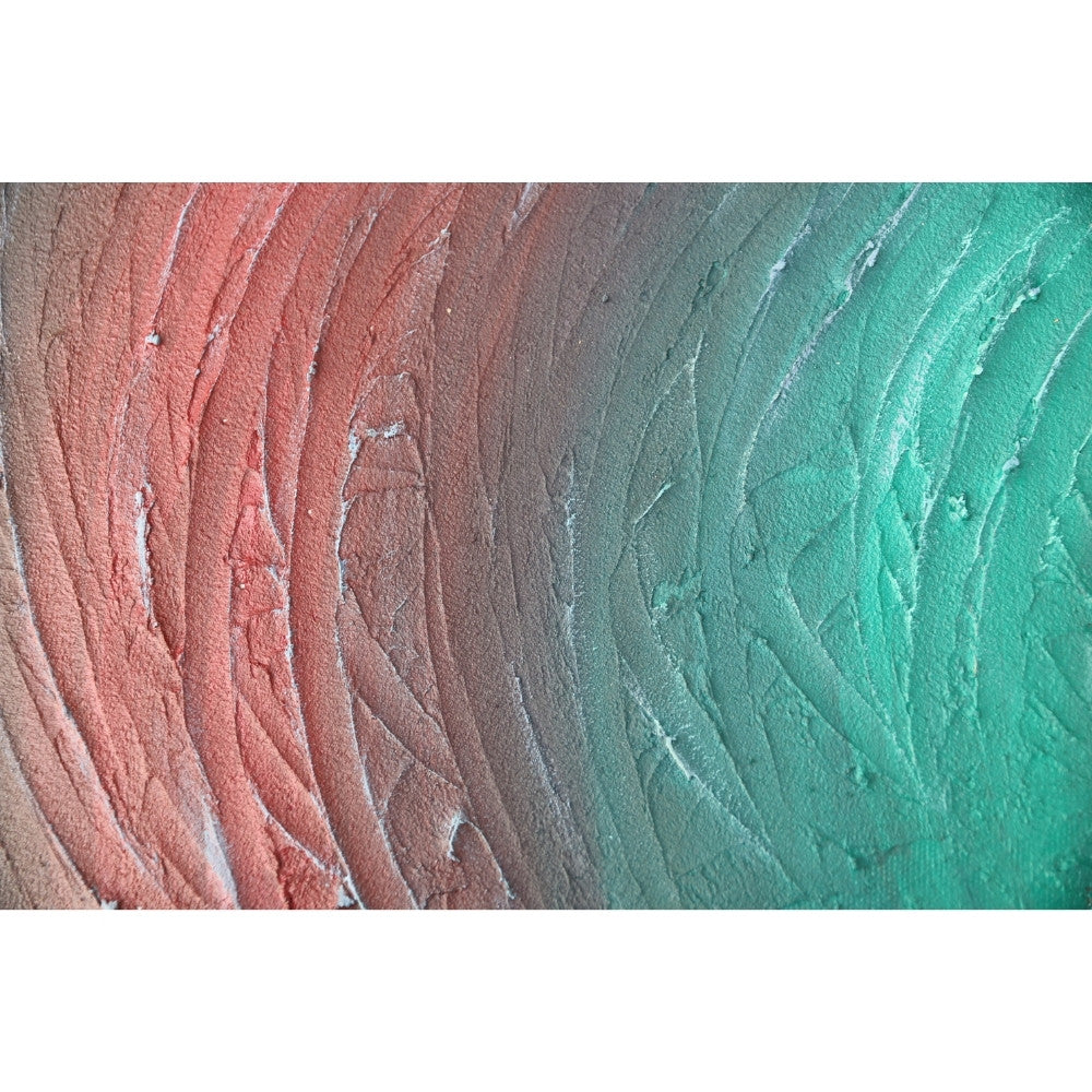 Strukturbild mit Wellen in schwarz rot und grün Detailaufnahme