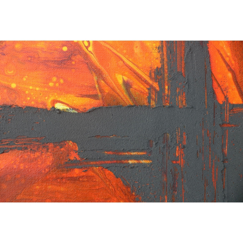 Strukturbild in leuchtenden roten Farben Detailaufnahme