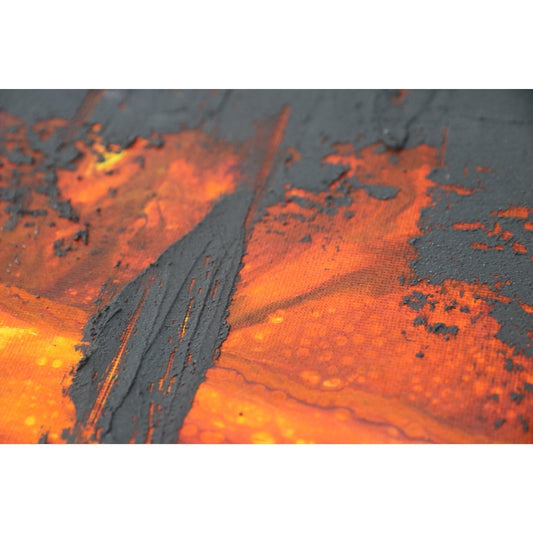 Strukturbild in leuchtenden roten Farben Detailaufnahme