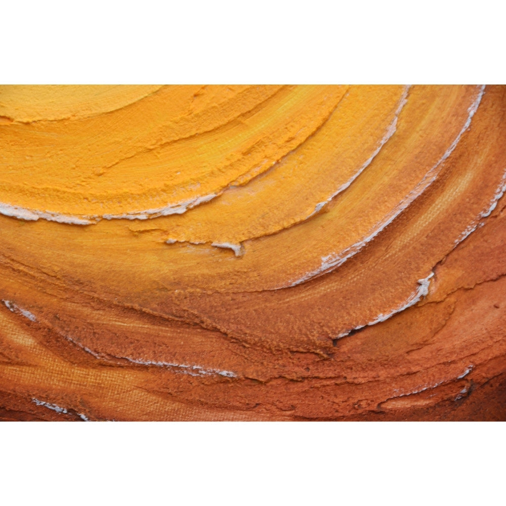 Strukturbild in erdigen Farben und blau Detailaufnahme