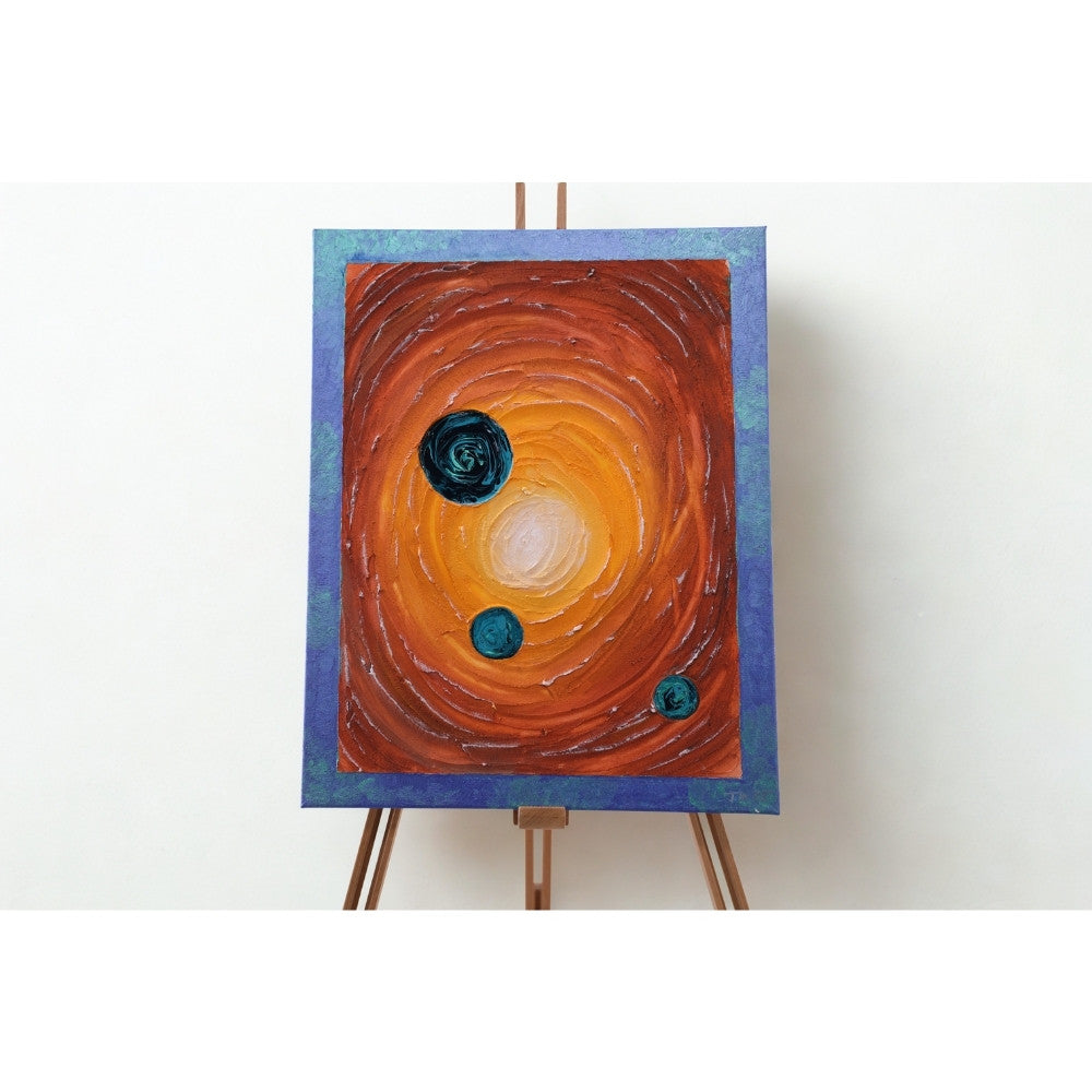 Strukturbild Kosmische Wirbel auf Staffelei