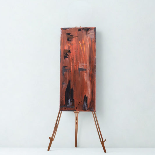 Strukturbild Kupferfall 30cm x 70cm