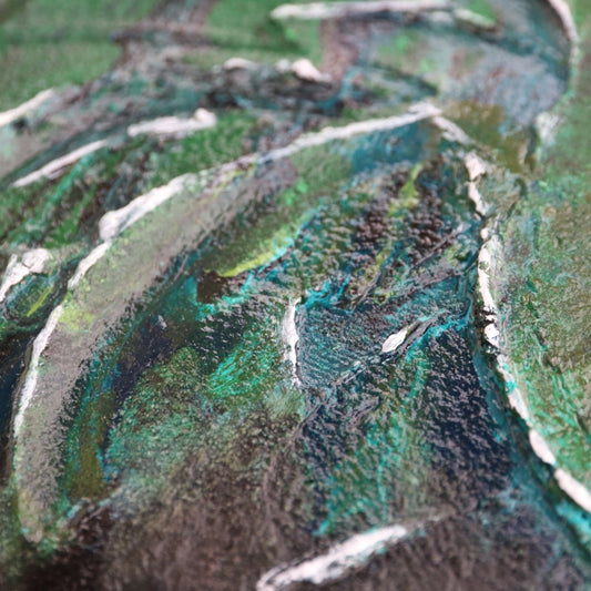 Strukturbild Sphärenwald 40cm x 50cm