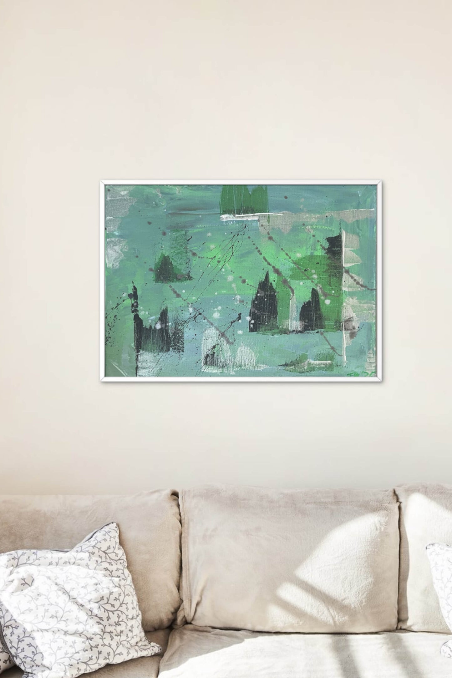 Waldfragment 40cm x 30cm