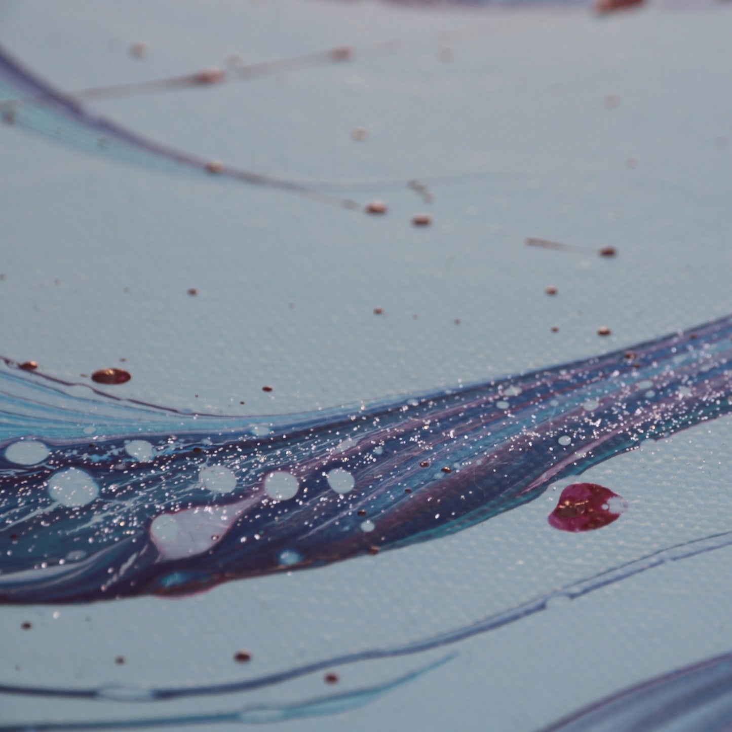 Abstraktes Acrylbild Detailaufnahme