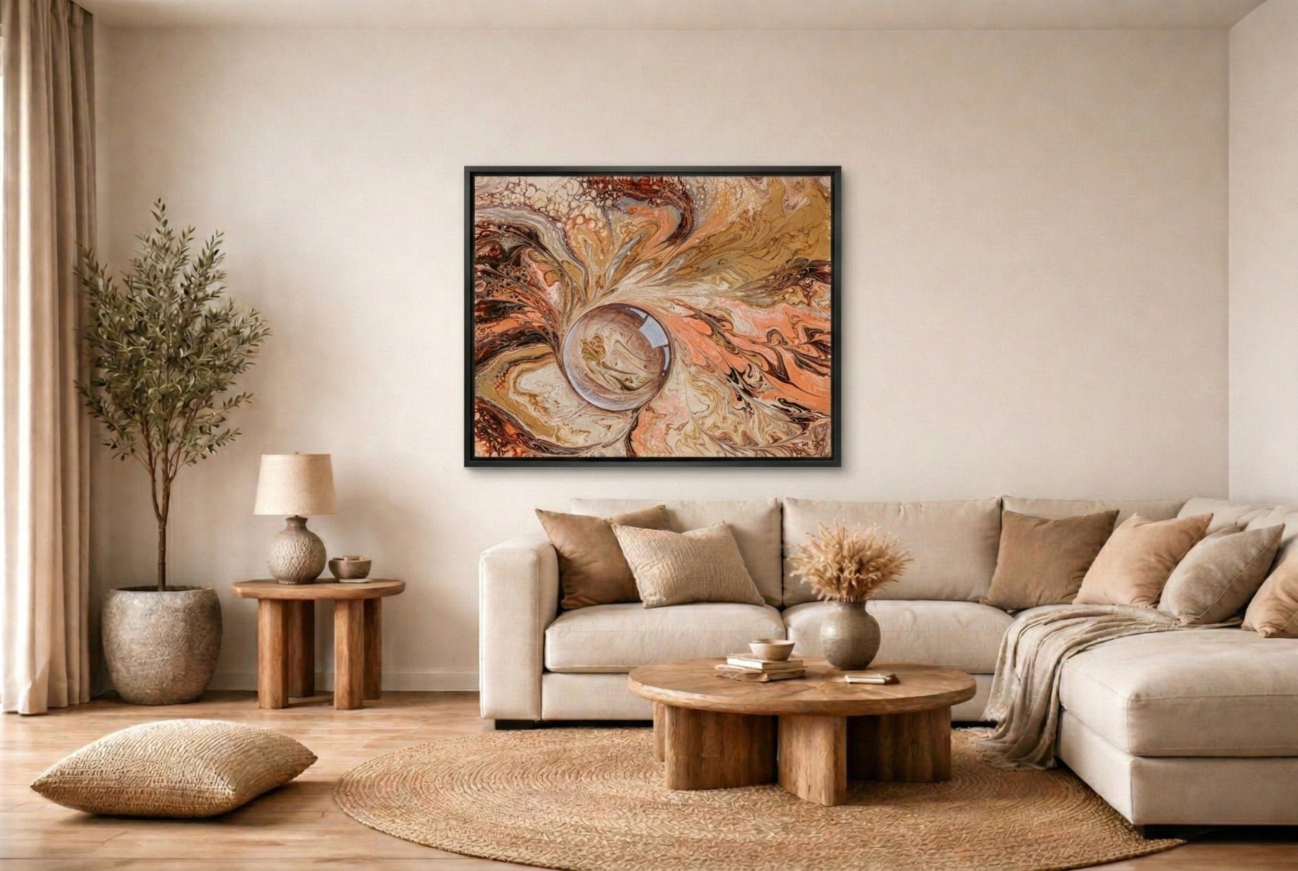 Abstraktes Kunst Gemälde als Kunstdruck