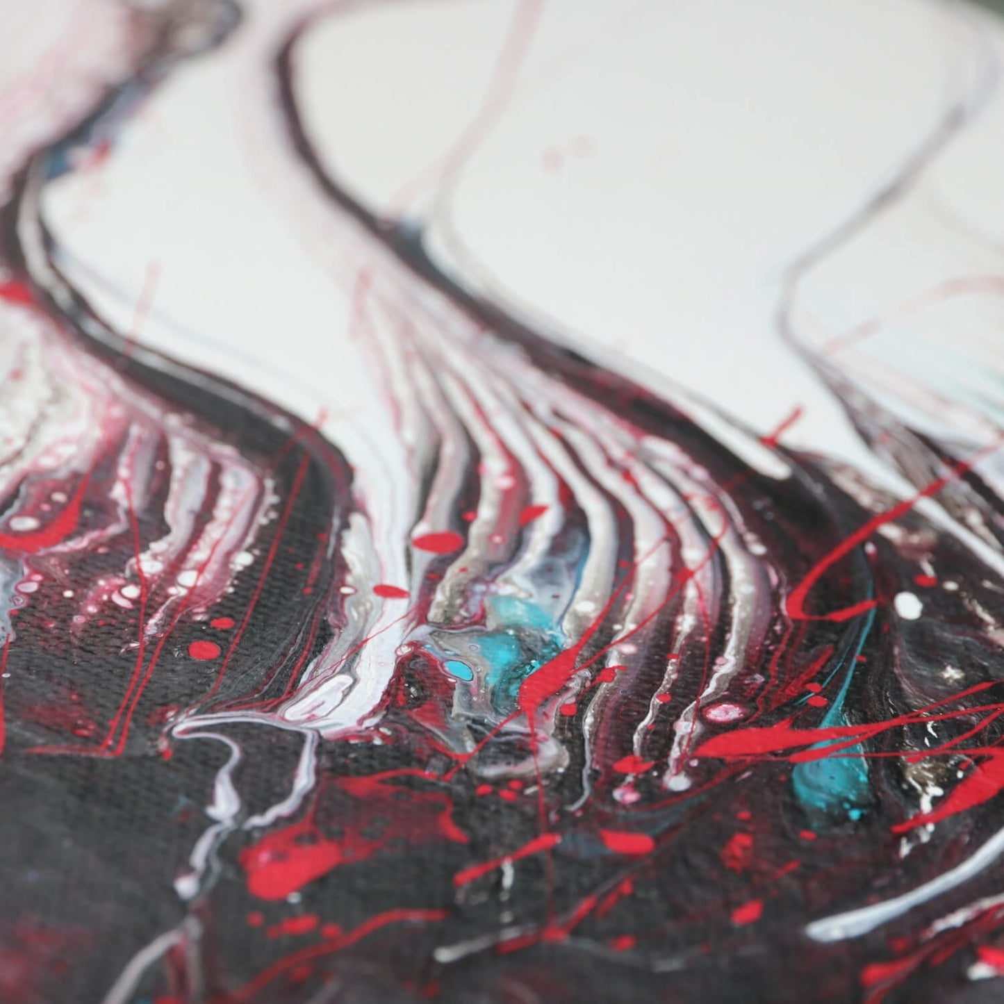 Abstraktes Acrylbild Lebensader 30cm x 40cm