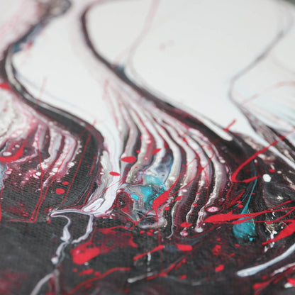 Abstraktes Acrylbild Lebensader 30cm x 40cm