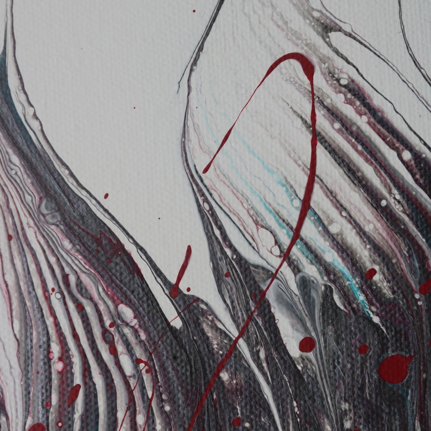 Abstraktes Acrylbild Lebensader 30cm x 40cm