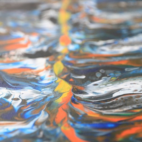 Buntes Bild aus Acryl