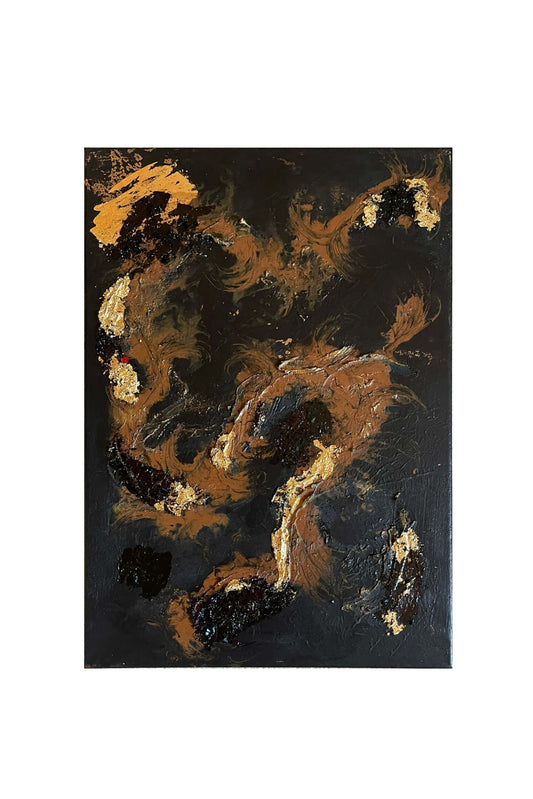 Goldene Strömung 50cm x 70cm