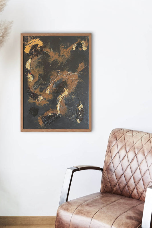 Goldene Strömung 50cm x 70cm