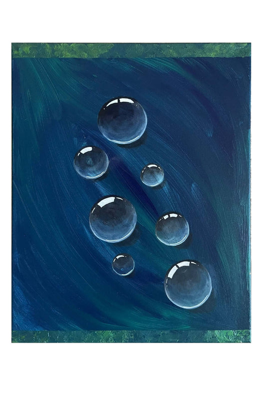 Im Aufstieg der Blasen 40cm x 50cm