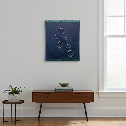 Kunstdruck Poster "Im Aufstieg der Blasen"