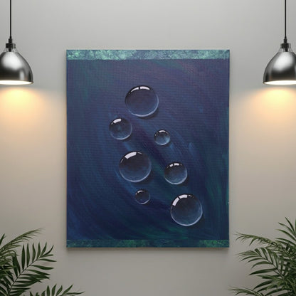 Kunstdruck Poster "Im Aufstieg der Blasen"