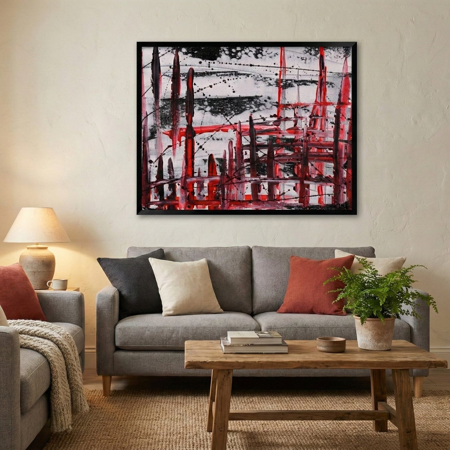 Kunstdruck auf Leinwand "Ruf des Zorns"