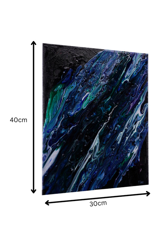 Nordlichtfluss 30cm x 40cm