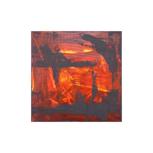 Strukturbild in leuchtenden roten Farben freigestellt