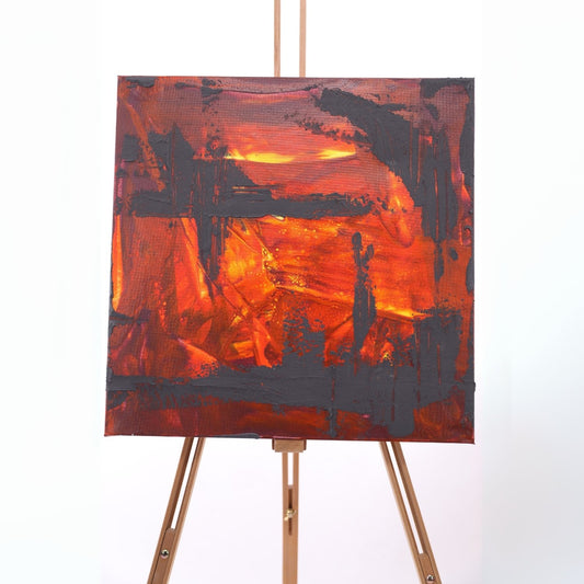 Strukturbild Feuerzeichen 50cm x 50cm