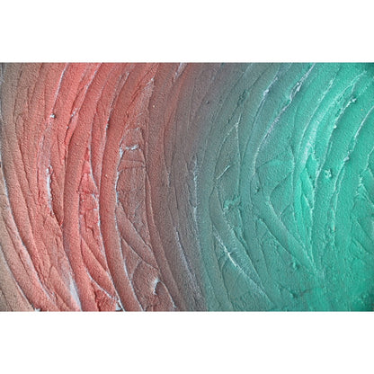 Strukturbild mit Wellen in schwarz rot und grün Detailaufnahme