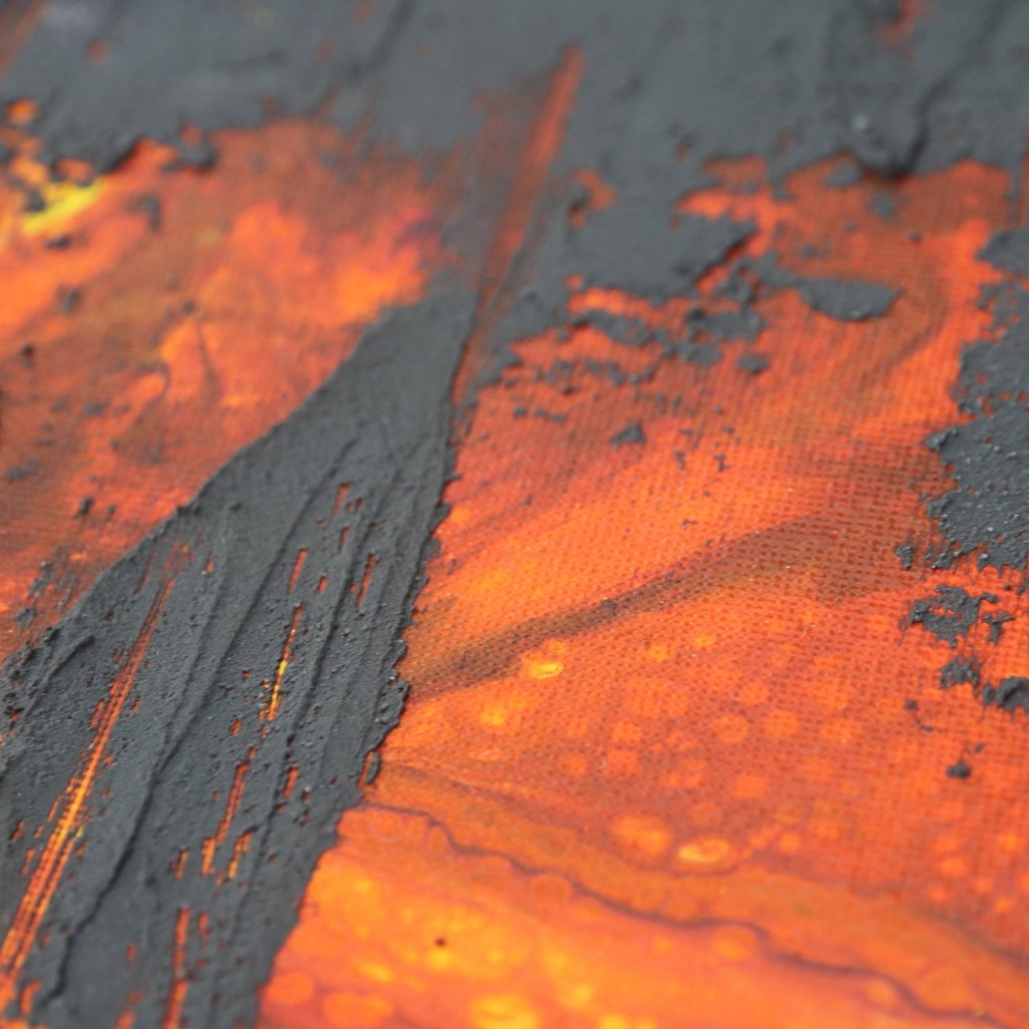 Strukturbild Feuerzeichen 50cm x 50cm