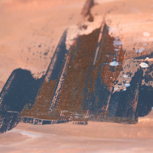 Strukturbild Kupferfall 30cm x 70cm