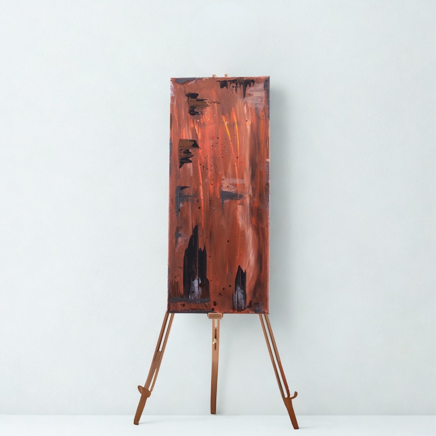 Strukturbild Kupferfall 30cm x 70cm