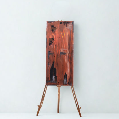 Strukturbild Kupferfall 30cm x 70cm