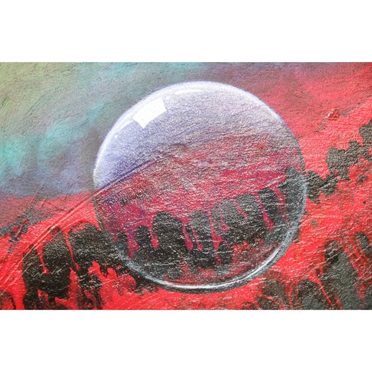 Strukturbild im mystischem Stil Detailaufnahme von Blase